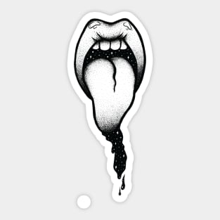 Dripping Tongue Sticker